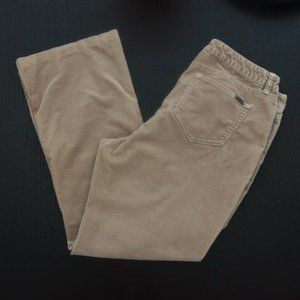 L.L. Bean FAVORITE FIT Classic Corduroy Pants Light Khaki Tan Inseam 28 Stretch